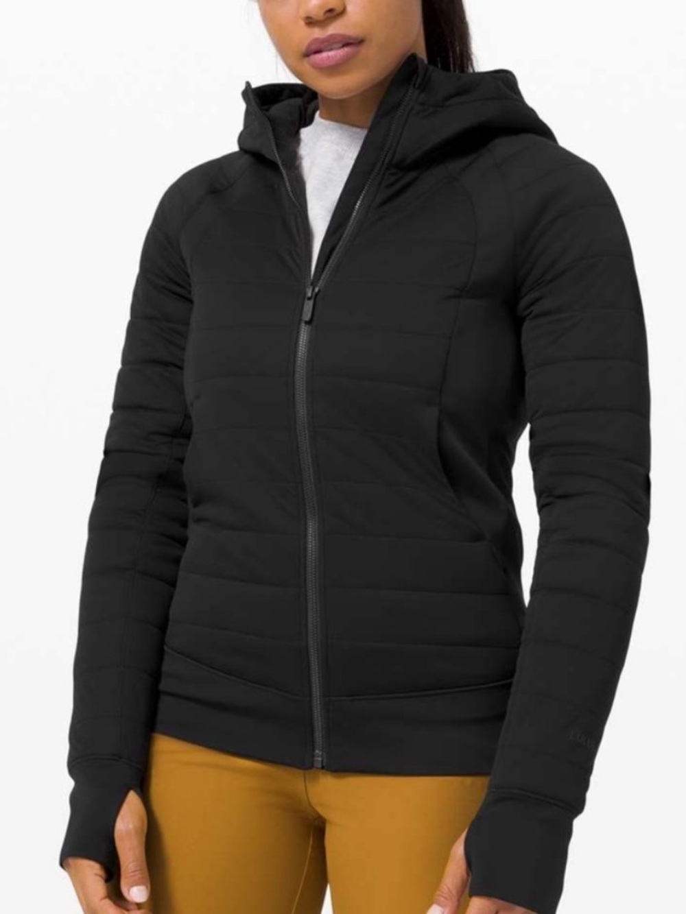 LULULEMON Dynamic Black Movement Zip Hoodie, Size 14
